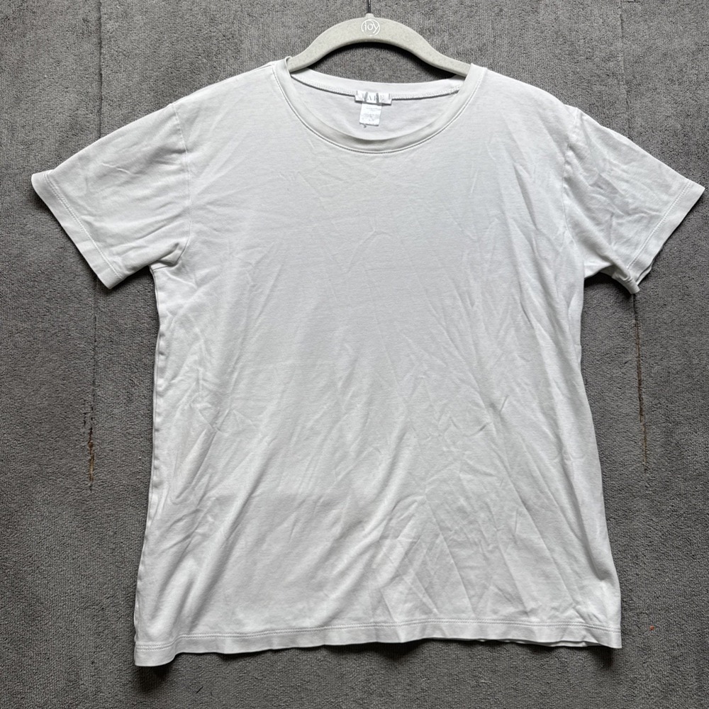 Lake Pajamas Short Sleeve Pima Tee White Small Mens Crewneck Soft Lounge